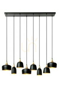 Závěsné svítidlo Lucide CHAYANNE černé 8xE14 moderní 125 cm small 0