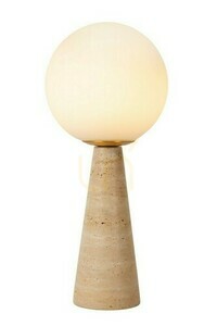 Stolní lampa Lucide EVIN šedá mramorová skleněná Japandi small 0