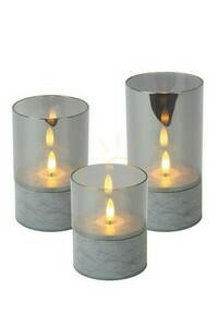 Stolní lampa Lucide VELAS LED šedá sklo 25 cm small 0