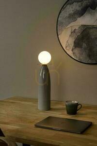 Stolní lampa Lucide Figaro šedá porcelán a sklo Japandi 45 cm small 1