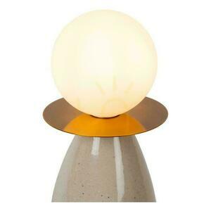 Stolní lampa Lucide FIGARO šedá porcelán a sklo Japandi 48,8 cm small 2