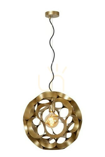 Kontrola Závěsné svítidlo Lucide HANNELORE zlaté 40 cm kov E27 dimmable