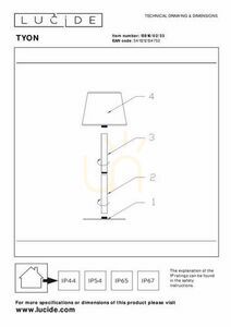 Venkovní stojací lampa Lucide TYON zelená LED IP65, 41 cm small 3