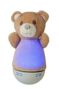 Noční lampa Lucide Dolly hnědá plastová dětská pokojová moderní LED 16 cm small 2