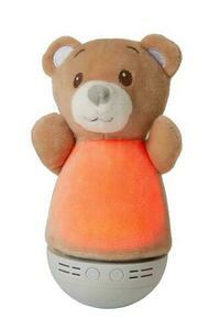 Noční lampa Lucide Dolly hnědá plastová dětská pokojová moderní LED 16 cm small 4