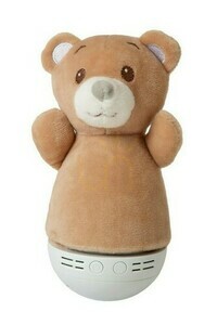 Noční lampa Lucide Dolly hnědá plastová dětská pokojová moderní LED 16 cm small 0