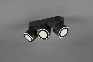LED stropní svítidlo Trio TAURUS 652910332, matná černá, 3 reflektory small 3
