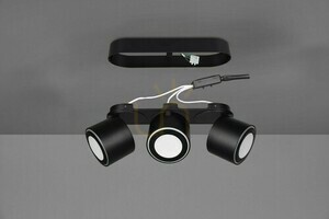 LED stropní svítidlo Trio TAURUS 652910332, matná černá, 3 reflektory small 5