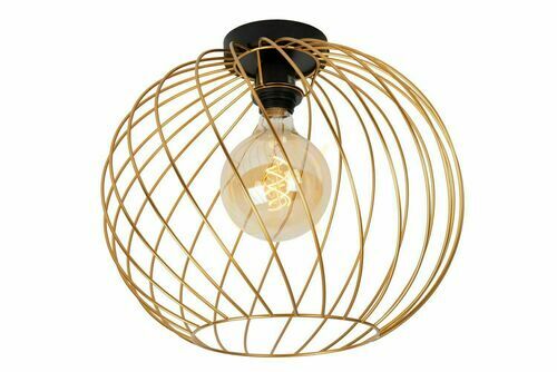 Kontrola Plafond Lucide DANZA zlatý černý 40 cm E27 21128/40/02