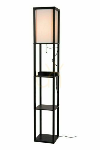 Kontrola Stojací lampa Lucide MENNO černá béžová Japandi E27 162,7 cm 44799/81/30