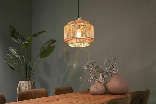 Kontrola Papírová závěsná lampa Claudie EKO BOHO