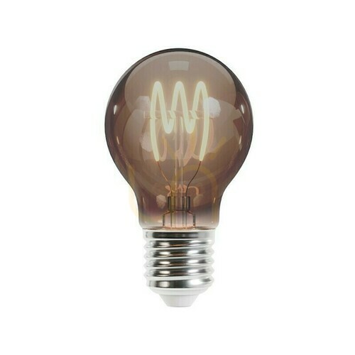 Kontrola LED vlákno E27 A60 4W 230V 2000K 250lm SF kouřová žárovka