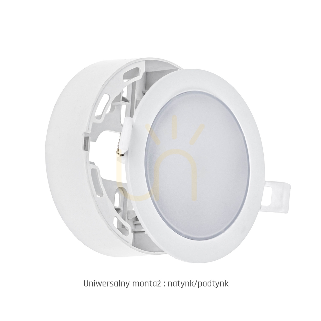 Pohled Algine Eco 2w1 povrchové svítidlo 6 W Nw 230 V 110st Ip20 Ik06 115x35mm bílé kulaté Algine Eco 2w1 povrchové svítidlo 6 W Nw 230 V 110st Ip20 Ik06 115x35mm bílé kulaté