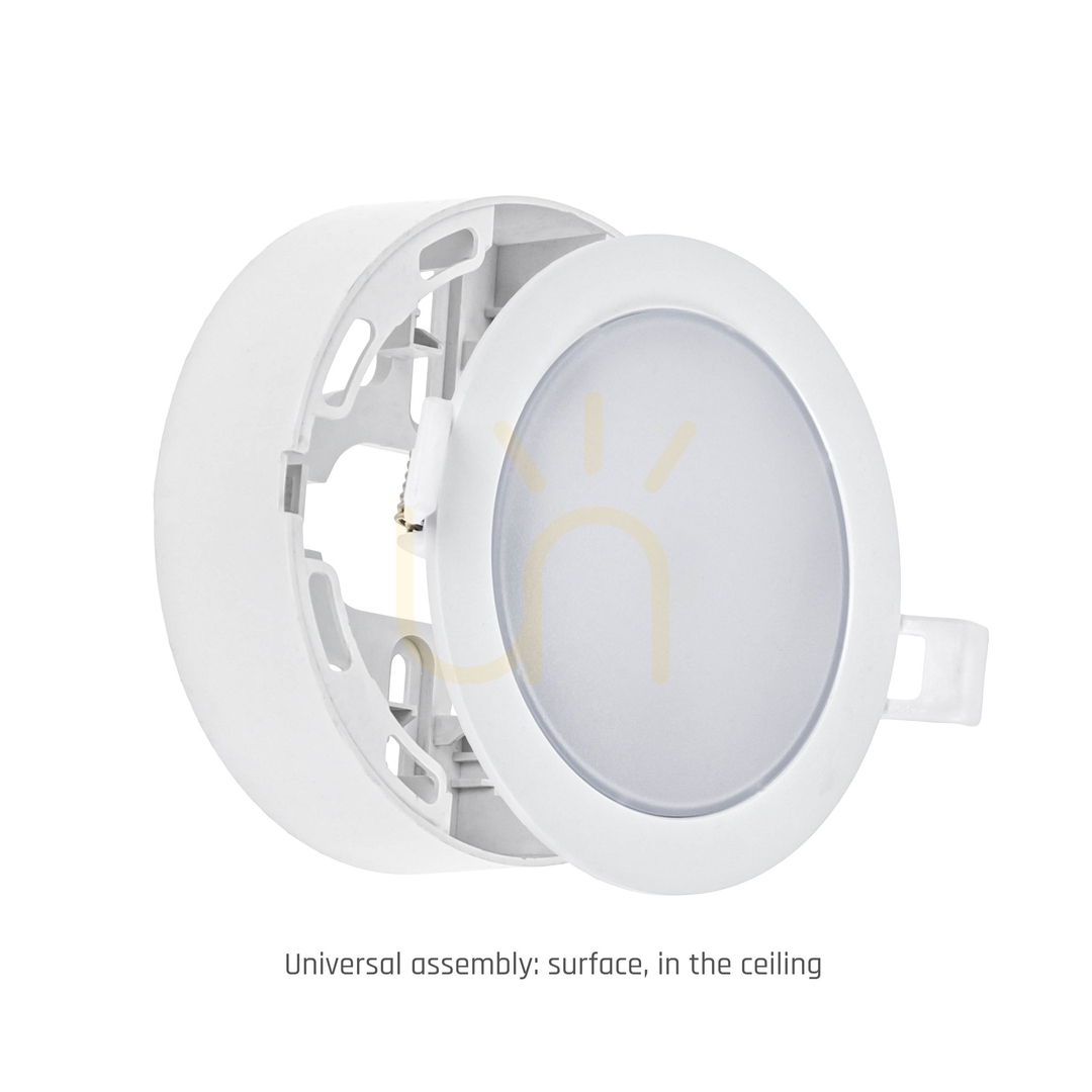 Zobrazit Algine Eco 2w1 povrchové svítidlo 6 W Nw 230 V 110st Ip20 Ik06 115x35mm bílé kulaté Algine Eco 2w1 povrchové svítidlo 6 W Nw 230 V 110st Ip20 Ik06 115x35mm bílé kulaté