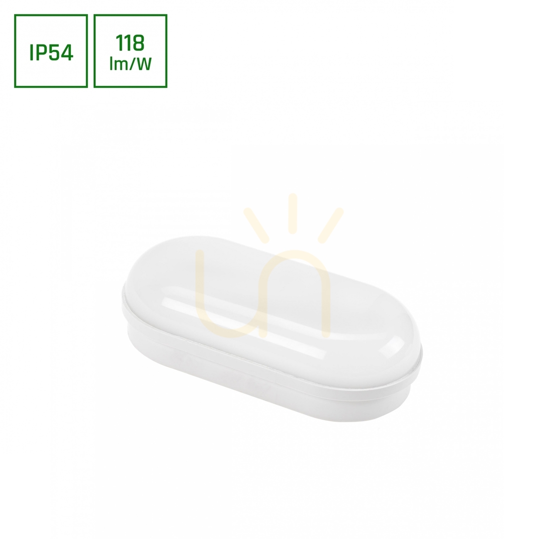 Kontrola Technic Channel Lamp 8 W Nw 230 V 120st Ip54 Ik10 157x80x46mm White Oval. Technic Channel Lamp 8 W Nw 230 V 120st Ip54 Ik10 157x80x46mm White Oval.