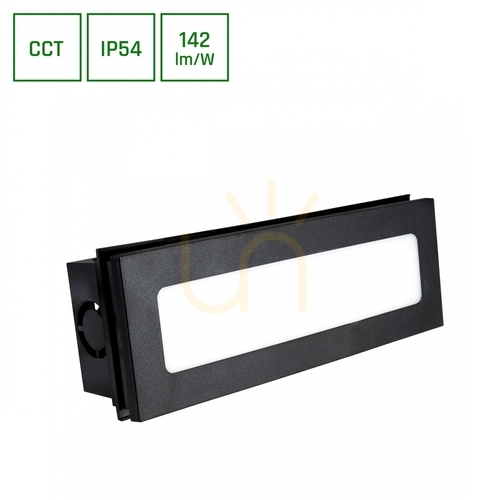 Kontrola Encanta 6 W Cct 230 V Ip54 230x84x52 Mm černá fasáda pod omítku.