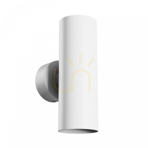 Kontrola Squalla Variosa Tubo 2 Xgu10 Nástěnné svítidlo 230 V Ip20 55 X160 X90 mm Bílá kulatá.