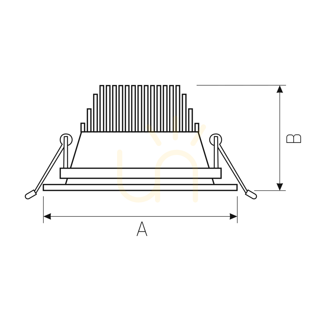 Pohled Target Mona 2 840 10 W 230 V 36st White Target Mona 2 840 10 W 230 V 36st White
