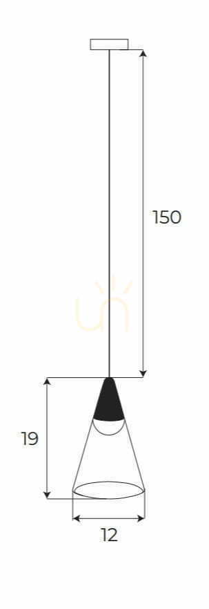 Pohled Přívěsek světla Max Light MAX M0043N bílý LED 6W 3000K 19 cm Přívěsek světla Max Light MAX M0043N bílý LED 6W 3000K 19 cm
