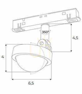 Lištové svítidlo Max Light MAX M0046Z magnetické bílé 8W Zigbee 2700-5000K small 1
