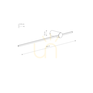 SABER LED nástěnné svítidlo M 11380 Nowodvorski small 6