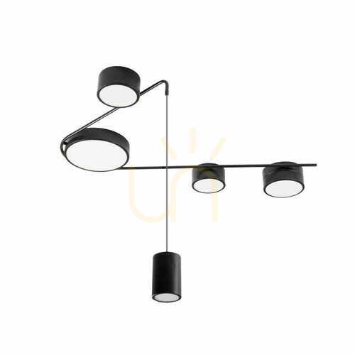 Kontrola Plafon Max Light Zumaia II C0250 černý 32W 5x LED 70 cm