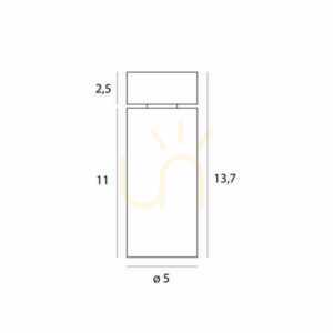Stropní plafond Max Light Halo A C0246 černý small 3