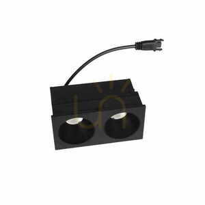 Zapuštěné svítidlo Max Light Modular HM180 2L LED 2x6W černé 3000K small 0