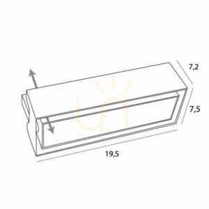 Zapuštěné svítidlo Max Light Modular H180.04 bílé hliníkové 19,5 cm small 3