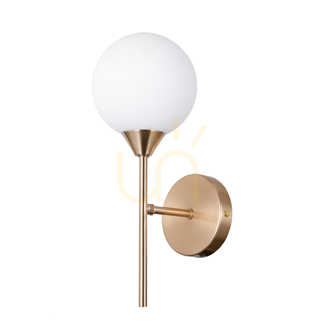 Kontrola Nástěnné světlo Italux Evora zlaté opálové G9 5W WL-55342-1-HB Nástěnné světlo Italux Evora zlaté opálové G9 5W WL-55342-1-HB