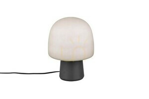 Stolní lampa Trio STEEN 568200132 – matná černá, sklo taupe, E14, 27 cm small 2