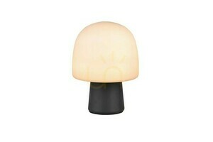 Stolní lampa Trio STEEN 568200132 – matná černá, sklo taupe, E14, 27 cm small 5