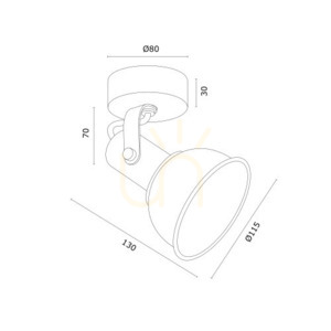 Nástěnné svítidlo Argon TWIST bílé E14 IP20 4899 small 3