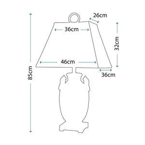 Stolní lampa Elstead Amphora tyrkysová keramika QZ-AMPHORA small 5