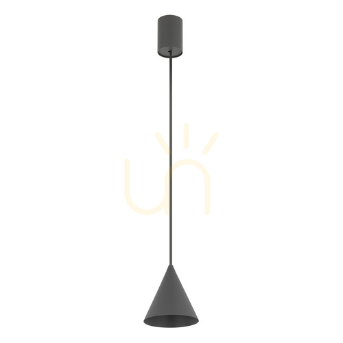 Kontrola Závěsné svítidlo Nowodvorski ZENITH XS 11454 kužel grafitový RAL 7022 GU10 R35 max. 10 W 11 cm