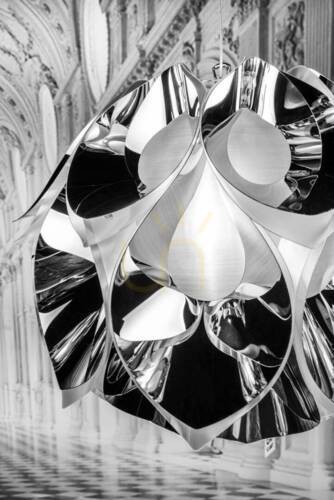Kontrola Závěsná lampa Slamp Flora Medium Silver Pendant Lamp.