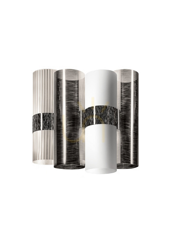 Kontrola Nástěnná lampa Slamp La Lollo Applique Pewter