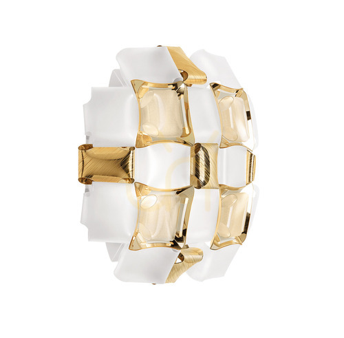 Kontrola Nástěnné svítidlo Slamp Mida Applique White/Gold