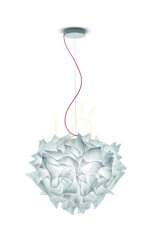 Kontrola Závěsné svítidlo Slamp Veli Suspension Large Couture Red Wire Pendant Lamp.