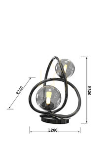 Stolní lampa NANCY černý chrom Aviano small 2