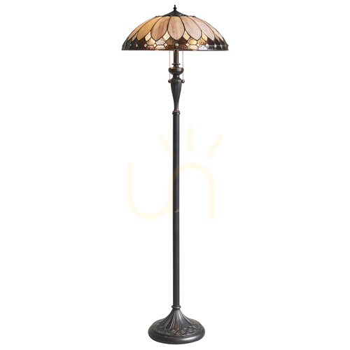 Kontrola Stojací lampa Interiors Brooklyn Tiffany vícebarevná 63972