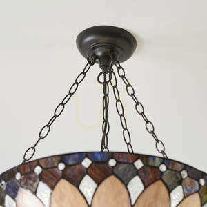Brooklyn Tiffany závěsná lampa Multicolor 63976 Interiéry. small 1