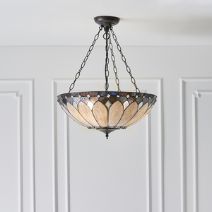 Brooklyn Tiffany závěsná lampa Multicolor 63976 Interiéry. small 2