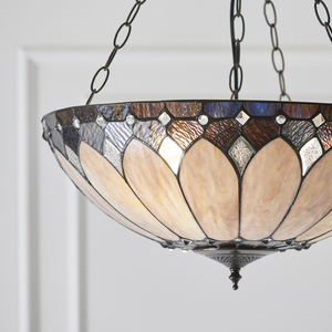 Brooklyn Tiffany závěsná lampa Multicolor 63976 Interiéry. small 5