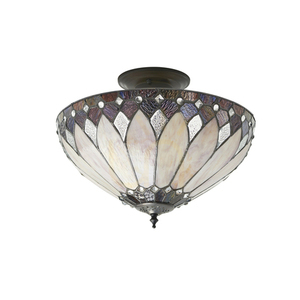 Vícebarevná stropní lampa Brooklyn Tiffany 63978 Interiéry. small 1