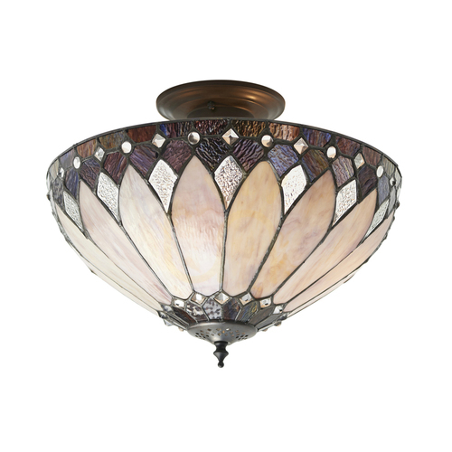 Kontrola Vícebarevná stropní lampa Brooklyn Tiffany 63978 Interiéry.