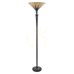 Dark star Tiffany Vícebarevná stojací lampa 64042 Interiéry. small 1