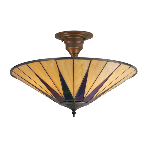 Kontrola Vícebarevná stropní lampa Dark Star Tiffany 64043 Interiéry.