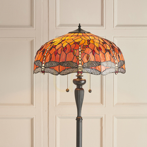 Stojací lampa Interiors Tiffany vážka vícebarevná 64070 small 4