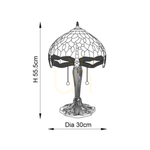 Stolní lampa Interiors Dragonfly Tiffany béžová 64086 small 2